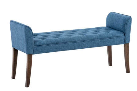 Chaise longue Claapotre, stof Blauw,antik-dunkel