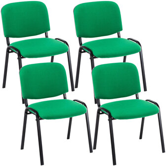 Set van 4 bezoekersstoelen Kin Groen