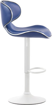 Barkruk Lis Vigis Kunstleer Blauw,Wit