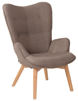 Lounger Darhum stof Taupe