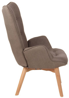 Lounger Darhum stof Taupe