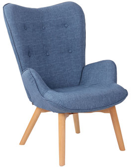 Lounger Darhum stof Blauw