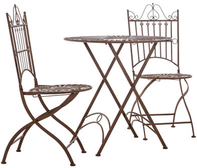 Bistro set Tagel antiek bruin, Bruin