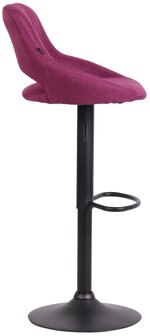 Barkruk Melit stof purper,zwart, Paars