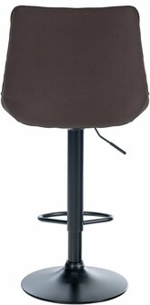 Barkruk Tino Stof Taupe,zwart