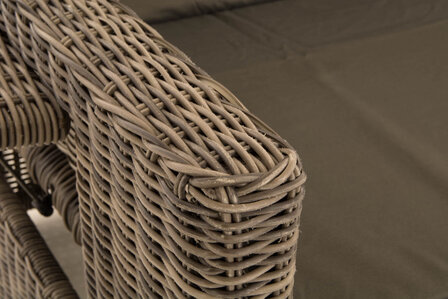 Wicker Loungebank Incini 5mm grijs gevlekt,antraciet, Grijs