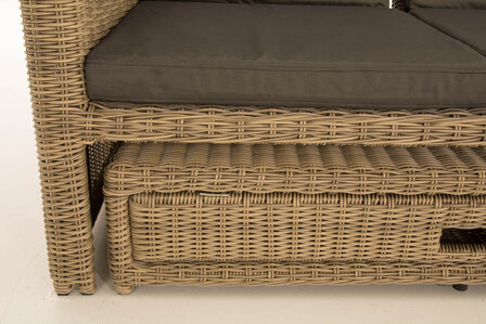 Wicker Loungebank Incini 5mm natura,antraciet, 