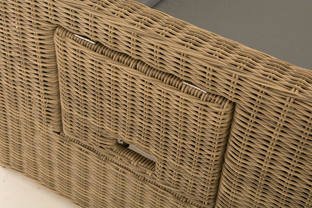 Wicker Loungebank Incini 5mm natura,ijzerachtig grijs, 