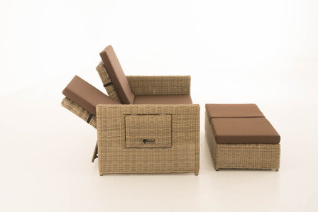 Wicker Loungebank Incini 5mm natura,aardsbruin, 