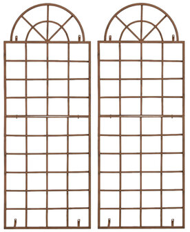 Set van 2 Vavi trellis antiek bruin, Bruin