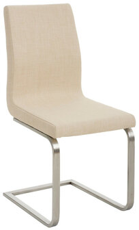 Set van 2 eetkamerstoelen Bolfert Stof Creme