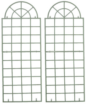 Set van 2 Vavi trellis antiek/groen, Groen