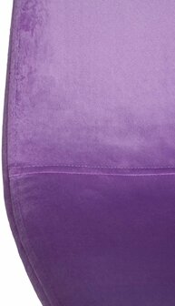 Set van 4 Nepiar eetkamerstoelen purper,Fluweel, Paars