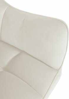 Barkruk Bermuda Rood, Creme