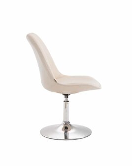 4-delige set eetkamerstoelen Miverack C kunstleer, Creme