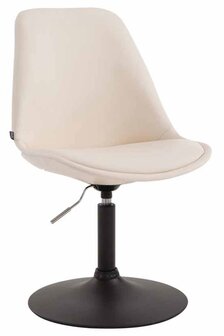 4-delige set eetkamerstoelen Miverack B kunstleer, Creme