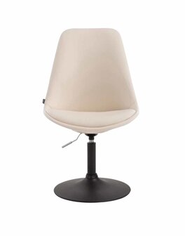 4-delige set eetkamerstoelen Miverack B kunstleer, Creme