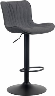 Barstoel Lunis Stof, Zwart