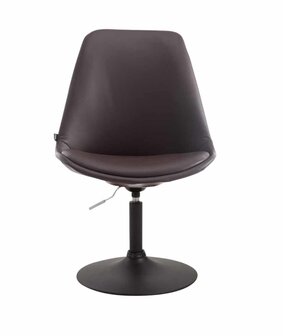 4-delige set eetkamerstoelen Miverack B kunstleer, Bruin