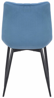 2-delige set stoelen Rehdan fluweel, Blauw