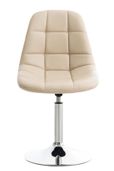 2-delige set stoelen Imel kunstleer, Creme