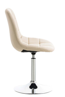 2-delige set stoelen Imel kunstleer, Creme