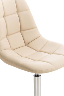 2-delige set stoelen Imel kunstleer, Creme