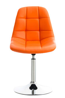 2-delige set stoelen Imel kunstleer, Oranje