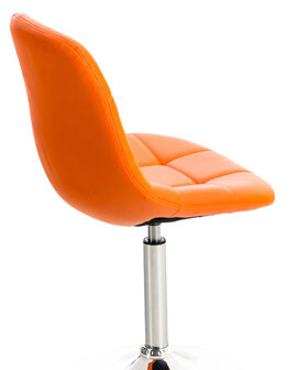 2-delige set stoelen Imel kunstleer, Oranje