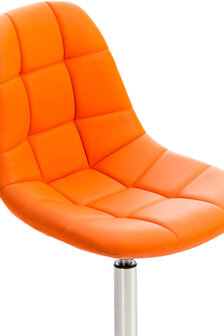 2-delige set stoelen Imel kunstleer, Oranje