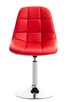 2-delige set stoelen Imel kunstleer, Rood