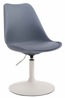 4-delige set eetkamerstoelen Miverack W kunststof, Grijs