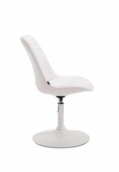 4-delige set eetkamerstoelen Miverack W kunstleer, Wit