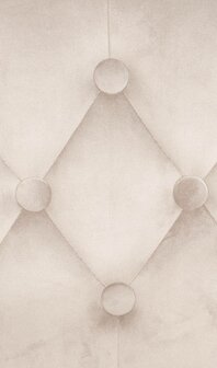 Barstoel Diblun Fluweel chroom, Creme