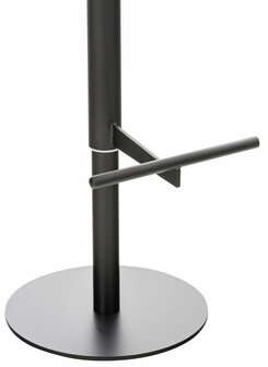 Barstoel Cidaz Stof zwart, Grijs