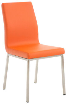 2-delige set eetkamerstoelen Calmor, Oranje