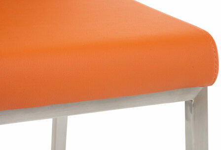 2-delige set eetkamerstoelen Calmor, Oranje