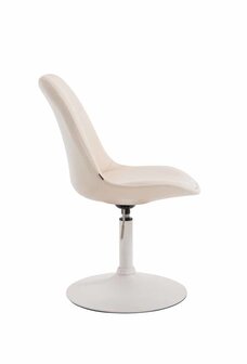 4-delige set eetkamerstoelen Miverack W kunstleer, Creme