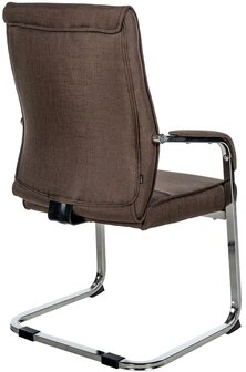 Set van 2 bezoekersstoelen Habort Stof, Bruin