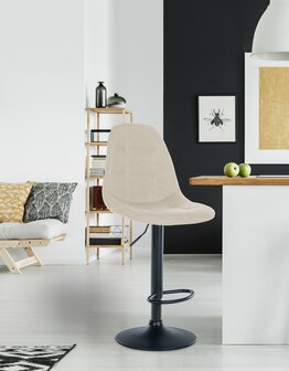 Barstoel Ilmiri Stof B, Creme