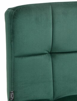 Barkruk Pure fluweel wit, Groen