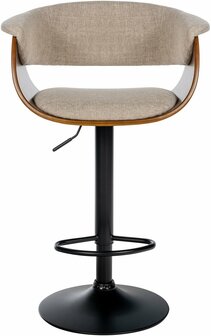 Barkruk Vastel Stof, Creme