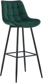 Barkruk Dortfard Fluweel, Groen
