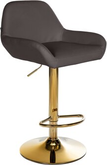 Barstoel Braga Goud Kunstleer, Bruin