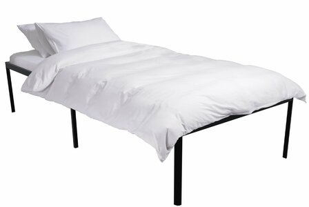 Metalen bed Himlan 200x90x41 cm, Zwart