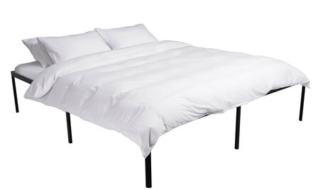 Metalen bed Himlan 200x180x41 cm, Zwart