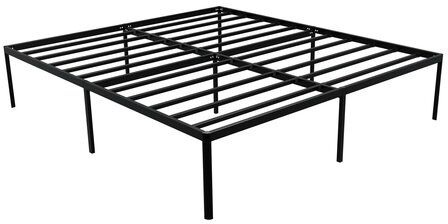 Metalen bed Himlan 200x180x41 cm, Zwart