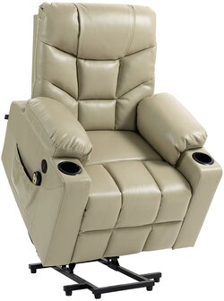 Fauteuil Endovar Kunstleer, Creme