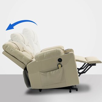 Fauteuil Endovar Kunstleer, Creme