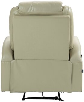 Fauteuil Hiplir met massagefunctie kunstleer, Creme